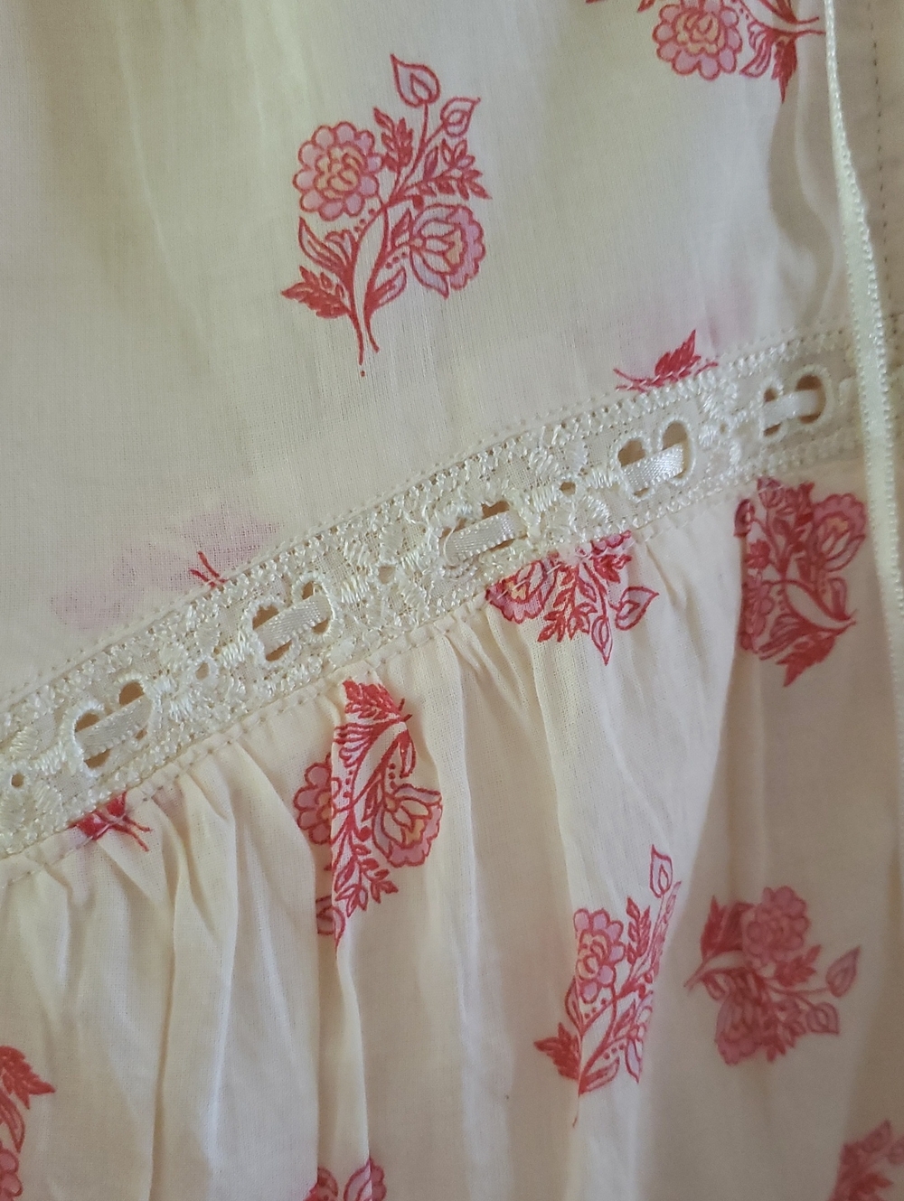 Patrons Of Peace NWT Bohemian Cotton Mini Tiered Dress - M - Picture 3 of 15